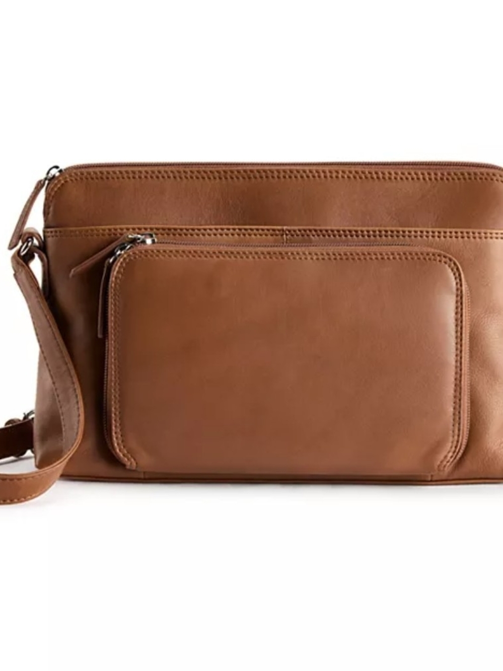 Ili Leather East-West RFID Blocking Organizer Crossbody